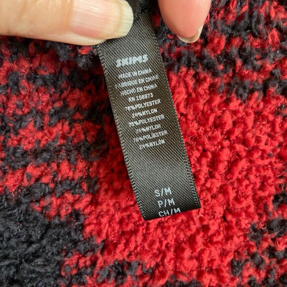 Skims Cozy Knit Buffalo Check Pullover Sweater Size Small / Medium - Picture 6 of 6